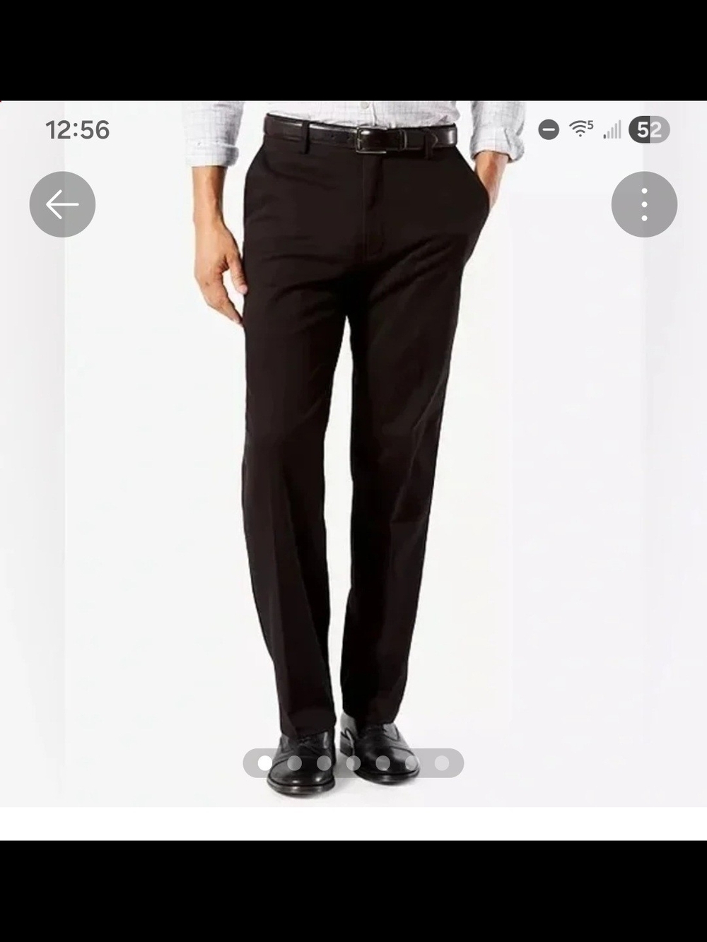 Dockers Men's Black Dress Pants - Straight Trousers